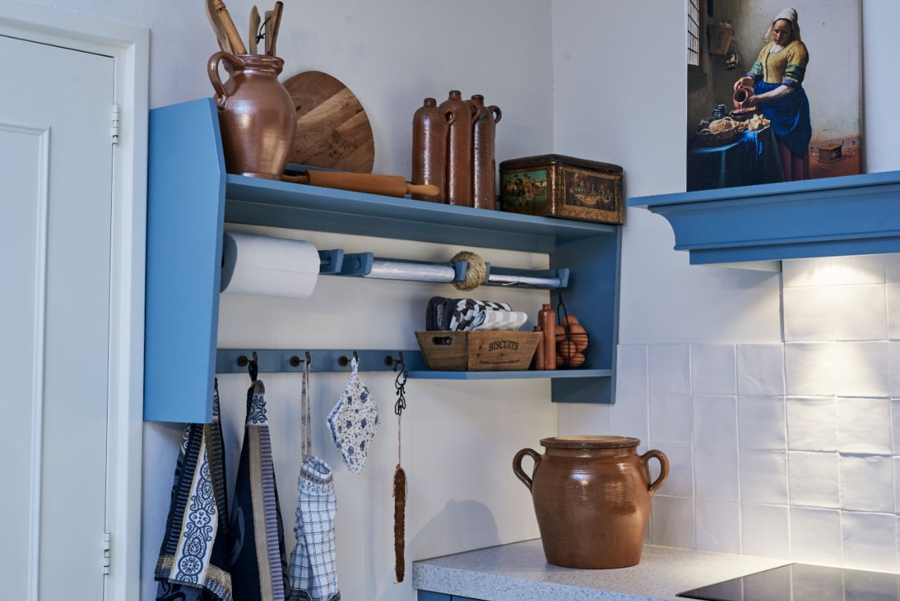 keuken die blauw is