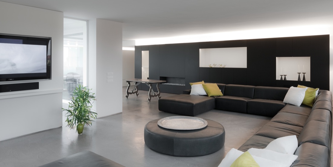 Betonlook vloer als basis in je interieur 