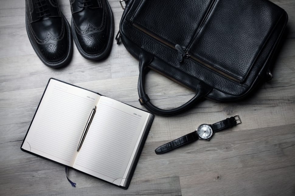 leren laptoptas